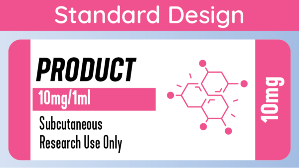 Peptide Labels - Sample NEW_3mL Standard Sample PINK Standard Design Label